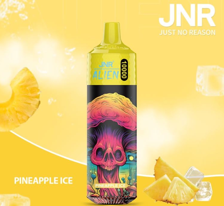 JNR ALIEN 10000 Puffs Vape - ananas is: friskhed og kvalitet på det danske marked