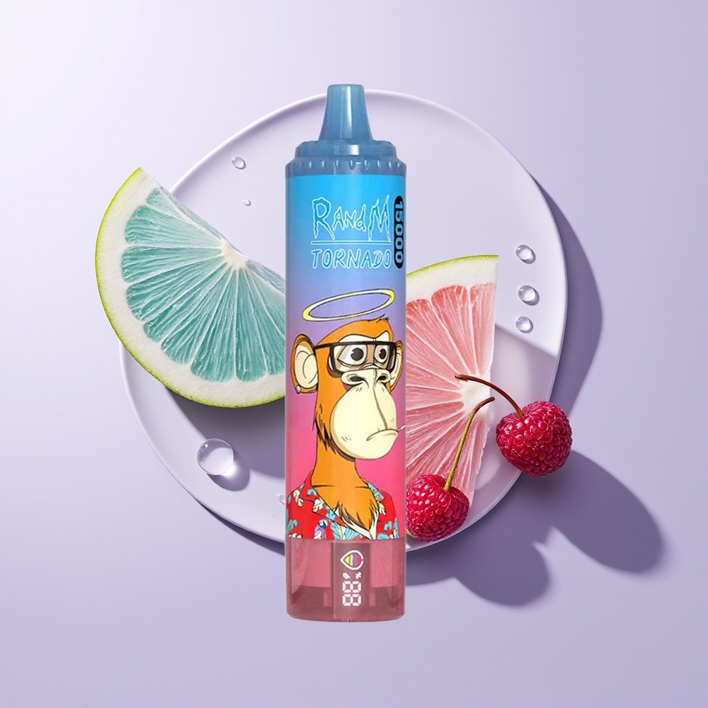 Fumot RandM Tornado 15000 &ndash; Blue Razz Cherry: En Frisk og Smagfuld Vape-oplevelse